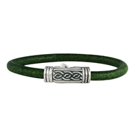 Laura Leather Bracelet in Sterling Silver