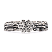 Lotus Bracelet in Sterling Silver