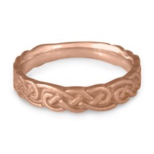 Medium Borderless Infinity Wedding Ring in 14K Rose Gold