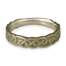 Medium Borderless Infinity Wedding Ring in 14K White Gold
