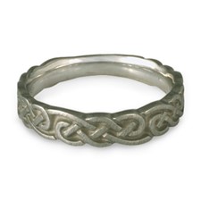 Medium Borderless Infinity Wedding Ring in Stainless Steel