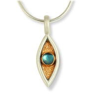 Moon Eye Pendant in Two Tone