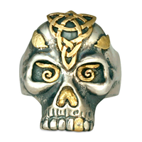 Morgan s Skull Ring in Two Tone