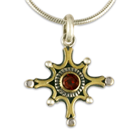 Morning Star Pendant in Garnet