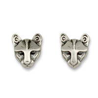 Mountain Lion Extra Small Studs in Sterling Silver