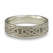 Narrow Love Knot Wedding Ring in Stainless Steel