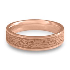Narrow Morocco Wedding Ring in 14K Rose Gold