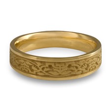 Narrow Morocco Wedding Ring in 14K Yellow Gold
