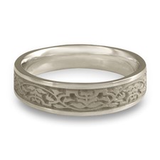 Narrow Morocco Wedding Ring in Platinum