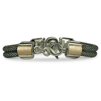 One of a Kind Wistra Bracelet with Iolite in 14K Yellow Gold Design w Sterling Silver Base