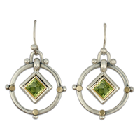 Petey Earrings in Peridot