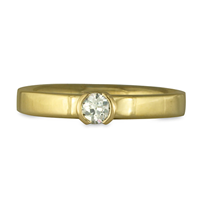Plana Comfort Fit Engagement Ring in 18K Yellow Gold
