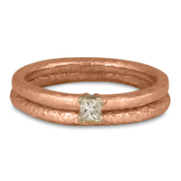 Playa Bridal Ring Set in 14K Rose Gold