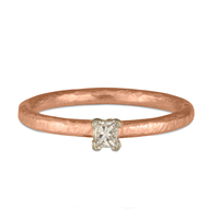 Playa Stacker Engagement Ring in 14K Rose Gold