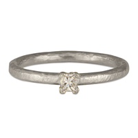 Playa Stacker Engagement Ring in Diamond