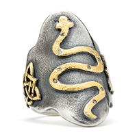 Serpent Kalisi Ring in Two Tone