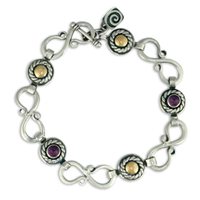 Seville Bracelet with Gems in Amethyst