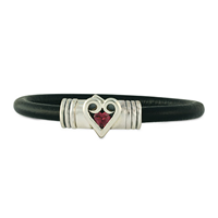 Simple Heart Bracelet in Sterling Silver