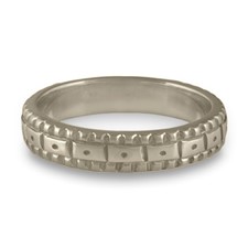 Solaris Wedding Ring in 14K White Gold