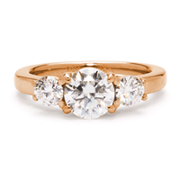 Trifecta Engagement Ring in 14K Rose Gold