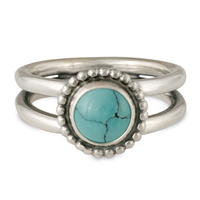 Turquoise Ring in Sterling Silver