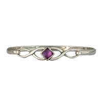 Twist Bracelet in Amethyst