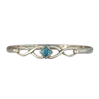 Twist Bracelet in Swiss Blue Topaz