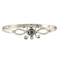 Viola Bracelet with Gem  in London Blue Topaz