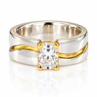 Ward River Ring in Two Tone