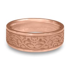 Wide Morocco Wedding Ring in 14K Rose Gold