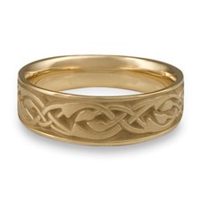 Wide Sonoma Hills Wedding Ring in 14K Yellow Gold