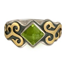 Wind Horse Ring in Peridot