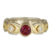 Wrap Solitaire Engagement Ring in Ruby