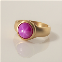 Ziggy Stardust Ring in Lab Grown Star Ruby